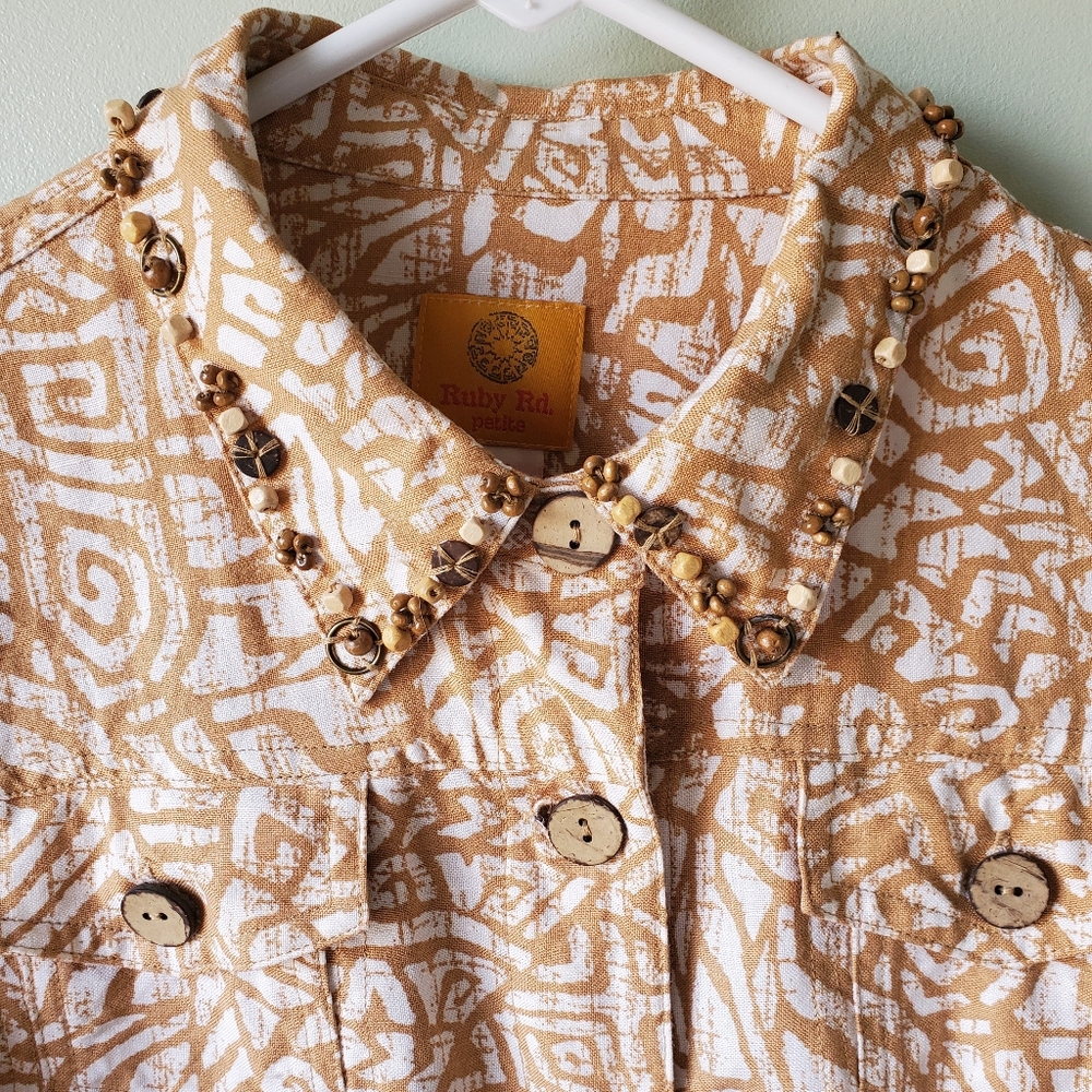 3/$15 Ruby Rd Blouse/Jacket - Picture 5 of 6